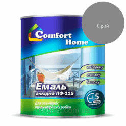 Емаль алкідна Comfort ПФ-115 Сірий глянець 2,8 кг