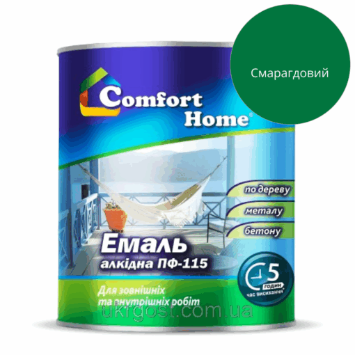 Емаль алкідна Comfort ПФ-115 Смарагдовий глянець 2,8 кг
