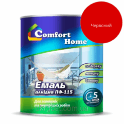 Емаль алкідна Comfort ПФ-115 Червоний глянець 0,9 кг