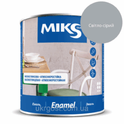 Емаль алкідна Мiks ПФ-115 Яскраво-сірий глянець 0,8 кг