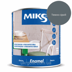 Емаль алкідна Мiks ПФ-115 Темно-сірий глянець 0,8 кг
