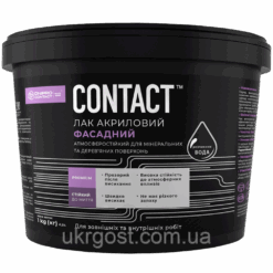 Лак акриловий фасадний Dnipro-Contact матовий^-матовий-шовковисто-матовий 1 кг