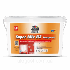 Краска для стен акриловая Dufa Super Mix B3 Transparent мат прозрачная база под тонировку 9 л