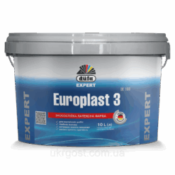 Фарба латексна для стін водоемульсійна Dufa Europlast 3 DE103 глибоко-матовий білий 1 л