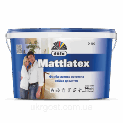 Фарба для стін латексна Dufa Mattlatex D100 мат Білий 1,4 кг