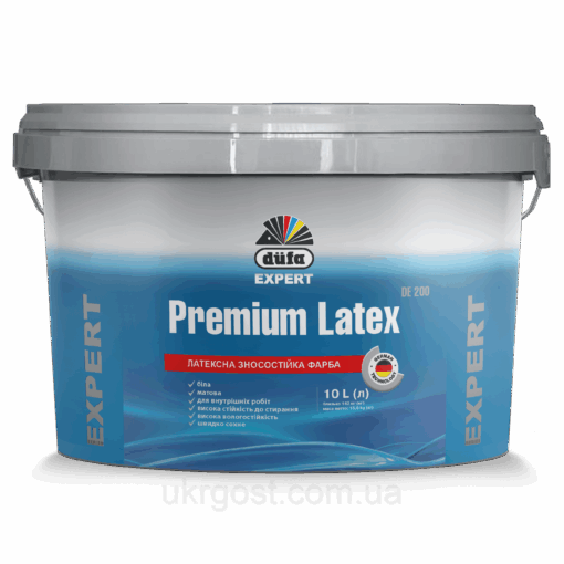 Фарба для стін латексна матова зносостійка Dufa Premium Latex DE200 мат Білий 2,5 л