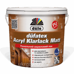 Лак для дерева акриловый Dufatex Acryl Klarlack Matt Dufa мат 0,75 л
