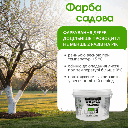 Фарба для садових дерев лікувально-захисна Aurum 1,4 кг - Зображення 3