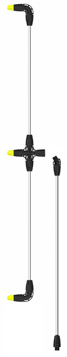 Штанга з 3 форсунками MAROLEX : 60 см (P049.011)(hobby,profession,profession+,titan,movi,x-line)