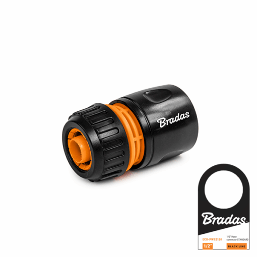 Конектор 1/2" - STANDARD, з ярликом, BLACK LINE, ECO-PWB2120