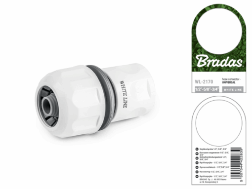 Конектор УНІВЕРСАЛЬНИЙ 1/2", 5/8", 3/4", WHITE LINE, WL-2170 - Зображення 2