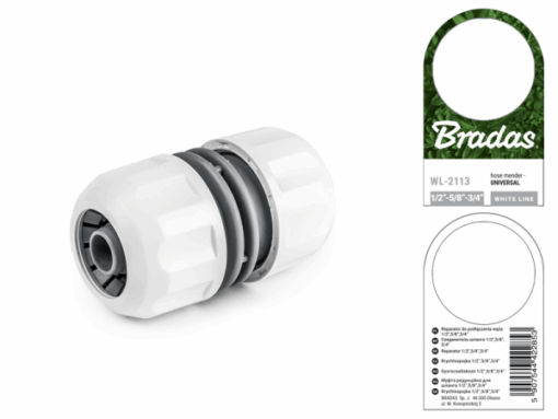 Муфта з'єднувальна  УНІВЕРСАЛЬНА 1/2", 5/8", 3/4", WHITE LINE, WL-2113 - Зображення 2