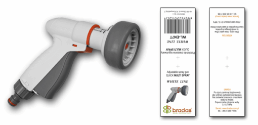 Пістолет для поливу регульований  QUICK MULTI SPRAY, WHITE LINE, WL-EN7T - Зображення 2