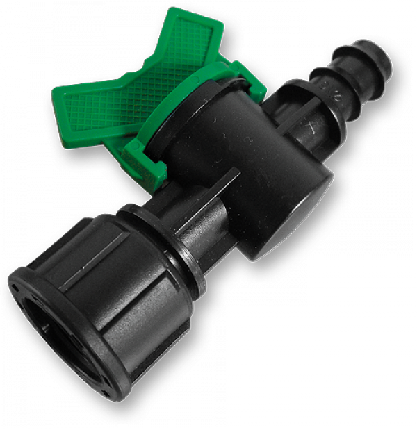 Мінікран лінійний різьба внутрішня 1/2" / штуцер для трубки 20мм, DSWZ12-2012L