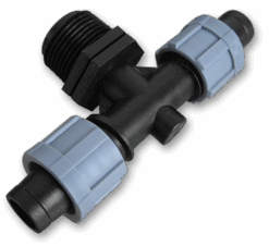 Трійник крапельна стрічка х2 / різьба зовнішня 3/4", DSTA06-34L