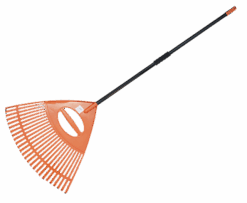 Граблі віялові 26 зубців з металевим держаком, KT-CXGH26-M