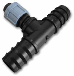 Трійник з'єднувач для трубки 16мм х2 / крапельна стрічка, DSTA04-16L