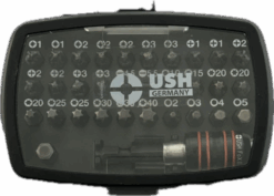 Набір насадок викруткових Industry USH: з тримачем, PH, PZ, SL, TX, HEX, 32 ел