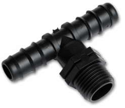 Трійник із зовнішньою різьбою 1/2", штуцер під трубку 16мм, DSWA06-1216L