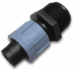 Адаптер для крапельної стрічки із зовнішньою різьбою 1/2", DSTA10-12L