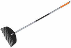 Граблі пластикові 23 зубця, сталевий держак, TQ-G23TS
