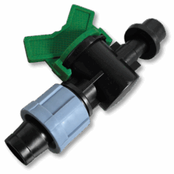 Старт-конектор з мінікраном для крапельної стрічки, в PE трубку з прокладкою, DSTZ03-1708L