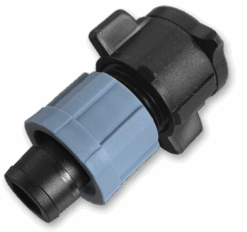 Старт-конектор короткий для крапельної стрічки в плаский шланг, DSTA11-02L