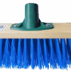 Щітка вулична промислова VIROK : 600 х 75 мм Синя (універсальна різьба+ребра жостк) термопластик