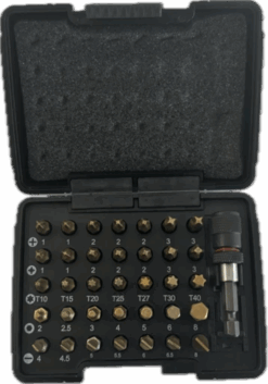 Набір насадок викруткових Isotin USH: 1/4", PH-PZ-Torx-HEX-SL + магнітний тримач, 36 елем.
