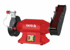 Точильний верстат з пасом YATO від ел-мережі 230 В, 520Вт, диск Ø= 150/25х 32 мм, пас- 50х686 мм [1]